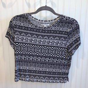 American Eagle Tribal Printed Crop Top